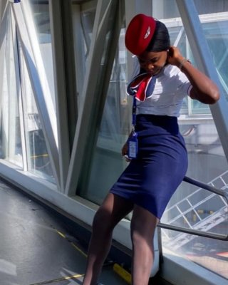 Evodie French African Air Hostess