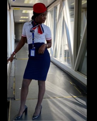 Evodie French African Air Hostess