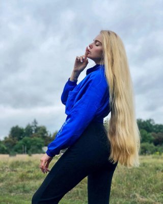 Long Hair Russian Beautiful Girl