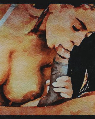 Erotic Digital Watercolor 13