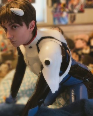 Ftm twink ビニール pvc ラバー コスプレ ボディスーツ お尻写真
 #106830511