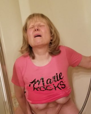 Hot Grandmother Sprays Her Pussy And Cums In A Wet T-shirt