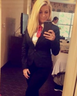 Sexy Air Stewardess Alexis Shows Big Tits Ass &amp; Meaty Cunt