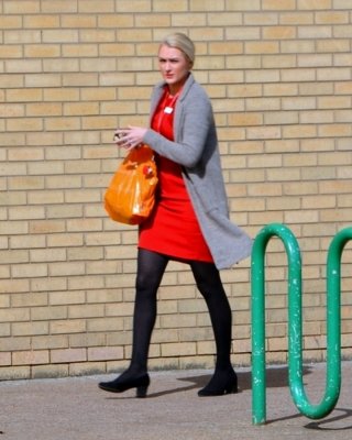 Street Pantyhose - UK Office Bitch Who Knew #88216769