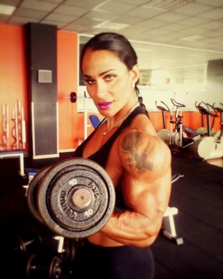 Cristina Arellano! Pretty Masculine Muscled Girl!