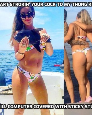 Sarah schleppt Arsch-Tanga-Bikini für Masterbational
 #88578168