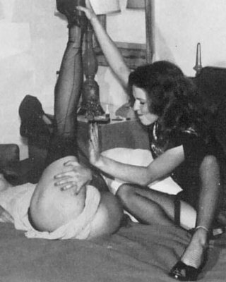 Black &amp; White Spanking