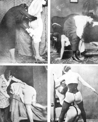 Black &amp; White Spanking