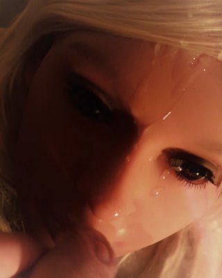 Hot Blonde Real Doll gets fantastic Facial #106897816