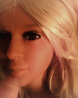 Hot Blonde Real Doll gets fantastic Facial #106897819