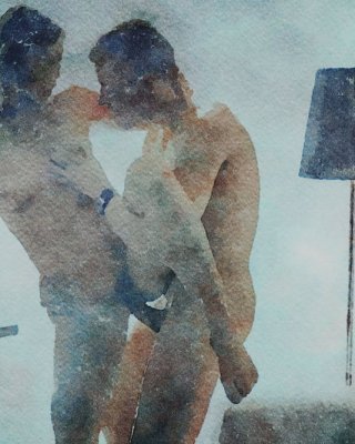 Erotic Digital Watercolor 56