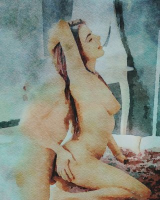 Erotic Digital Watercolor 56