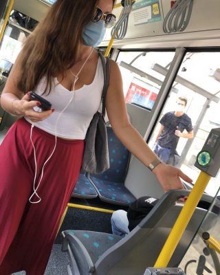 Huge Tits In Frankfurter Bus Line 39