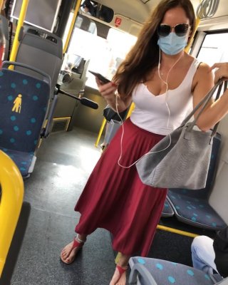 Huge Tits In Frankfurter Bus Line 39