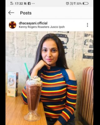 Dhacaayani malaysisch instagram Modell Schauspielerin masturbieren
 #95434826