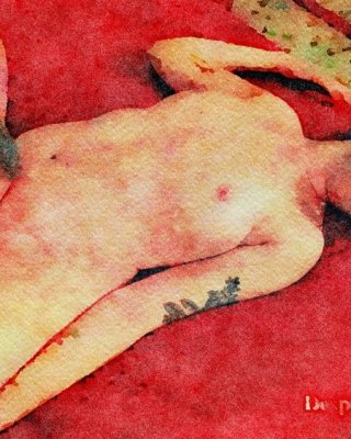 Erotic Digital Watercolor 27