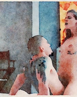 Erotic Digital Watercolor 27