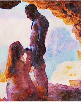 Erotic Digital Watercolor 27