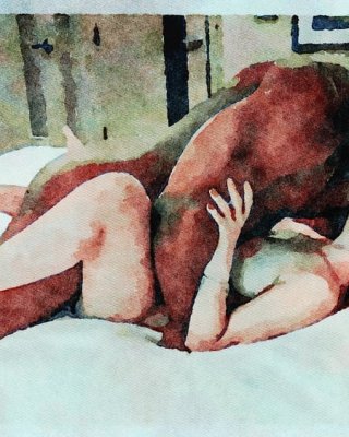 Erotic Digital Watercolor 27