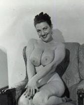1950's Vintage Nude Photo~Mega Busty Big Boobs Huge Hangers Kathy