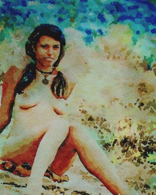 Erotic Digital Watercolor 16