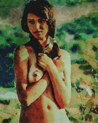 Erotic Digital Watercolor 16