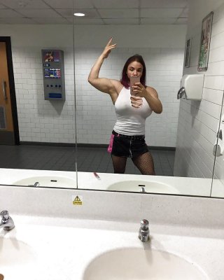 Tabbyanne Tits, Pussy In PUBLIC Cinema Toilets