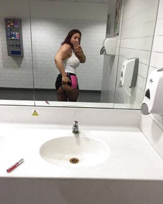 Tabbyanne Tits, Pussy In PUBLIC Cinema Toilets