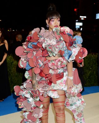 Rihanna Wearing A Weird Dress