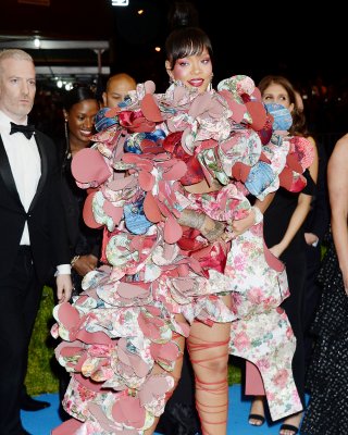 Rihanna Wearing A Weird Dress