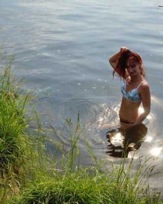 In the pond, in the glare #107008142