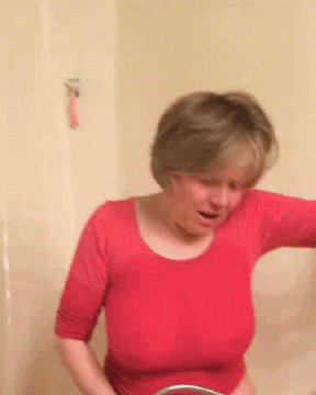 GILF Masturbates In Wet T-shirt GIFs By MarieRocks