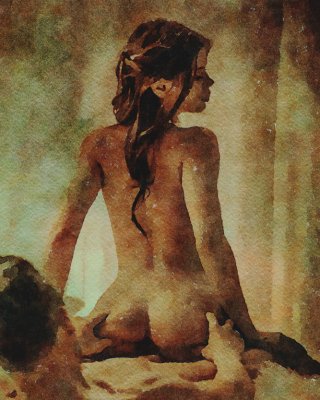 Erotic Digital Watercolor 29