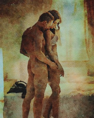 Erotic Digital Watercolor 29