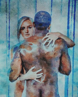 Erotic Digital Watercolor 30