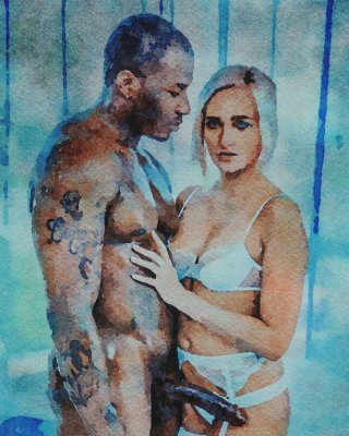 Erotic Digital Watercolor 30