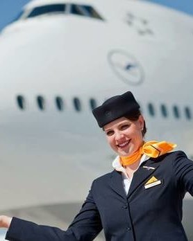 Sexy Stewardess In Heels And Stockings