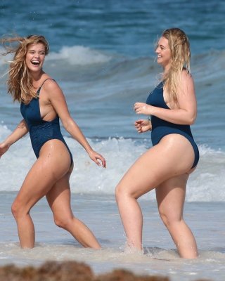 Nina agdal & iskra lawrence sexy
 #79541043