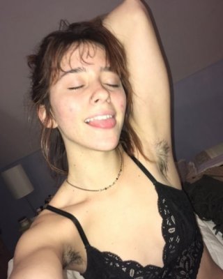 Hairy Armpit Women In See Through Or Lingerie