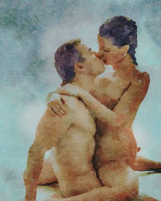 Erotic Digital Watercolor 53