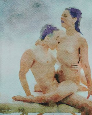 Erotic Digital Watercolor 53