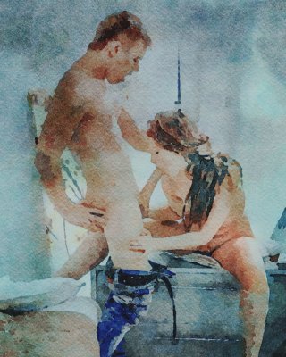 Erotic Digital Watercolor 53