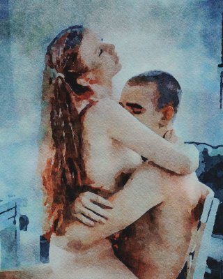 Erotic Digital Watercolor 53