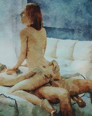 Erotic Digital Watercolor 48