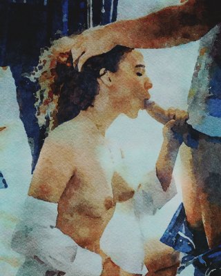 Erotic Digital Watercolor 48