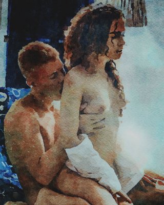 Erotic Digital Watercolor 48