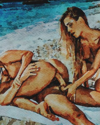 Erotic Digital Watercolor 34