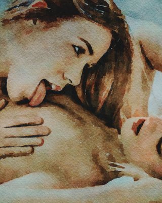 Erotic Digital Watercolor 44