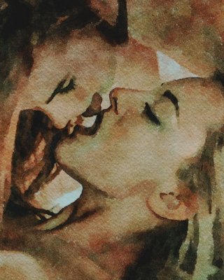 Erotic Digital Watercolor 44