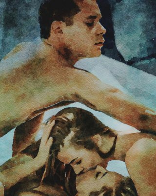 Erotic Digital Watercolor 44